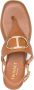 TWINSET Sandalen met gegraveerd logo Bruin - Thumbnail 4