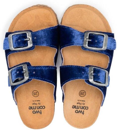 Two Con Me By Pépé Fluwelen sandalen Blauw