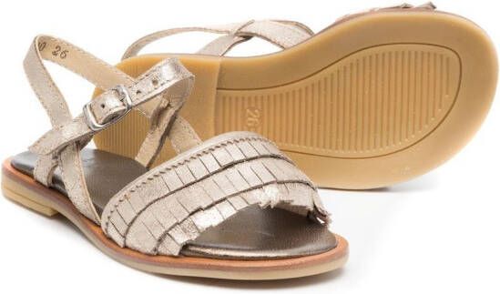 Two Con Me By Pépé Moira sandalen met open neus Goud