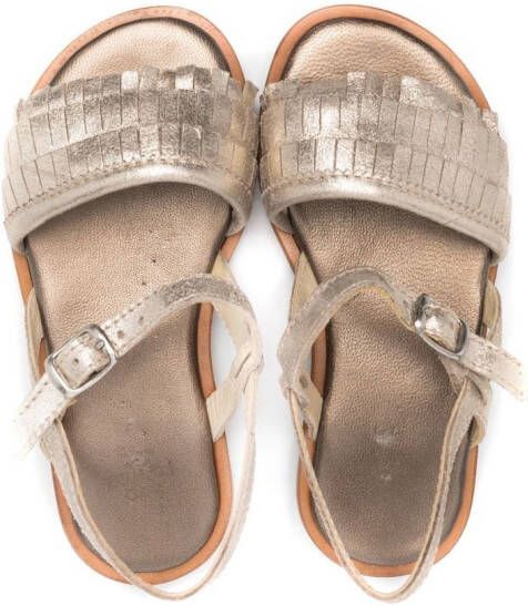 Two Con Me By Pépé Moira sandalen met open neus Goud