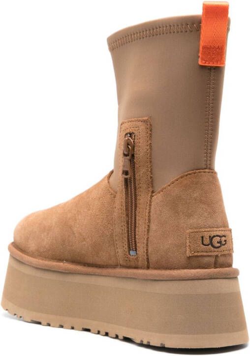 UGG Classic Dipper laarzen met plateauzool Bruin