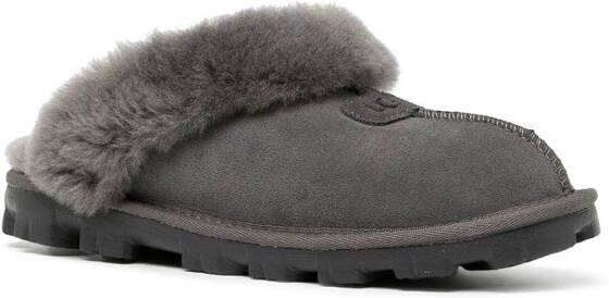 UGG Coquette slippers met afwerking van bont Grijs