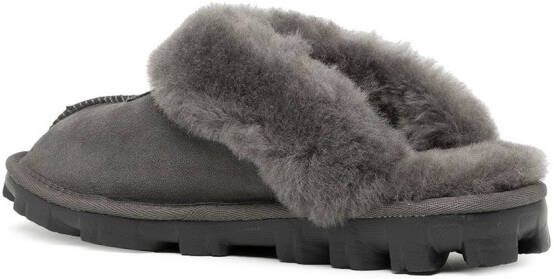 UGG Coquette slippers met afwerking van bont Grijs