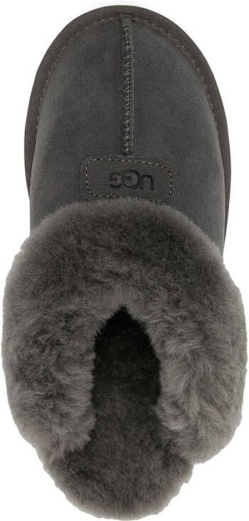 UGG Coquette slippers met afwerking van bont Grijs