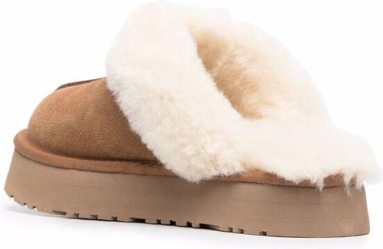 UGG Disquette suède slippers Bruin