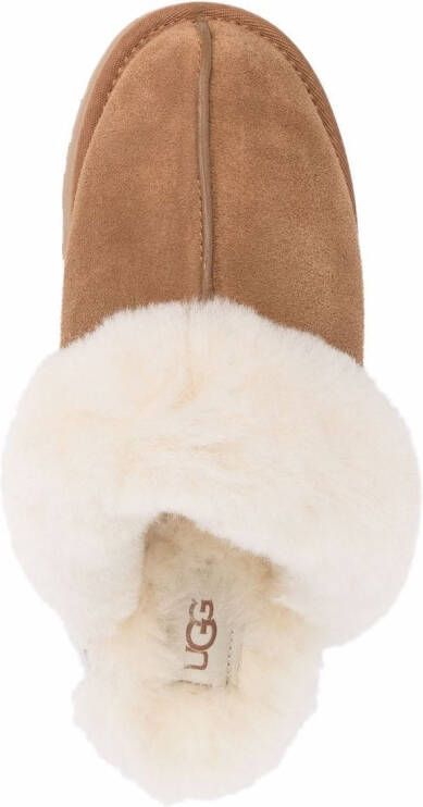 UGG Disquette suède slippers Bruin