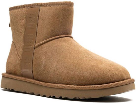 UGG Enkellaarzen met logoband Bruin