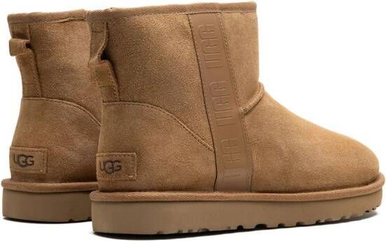 UGG Enkellaarzen met logoband Bruin