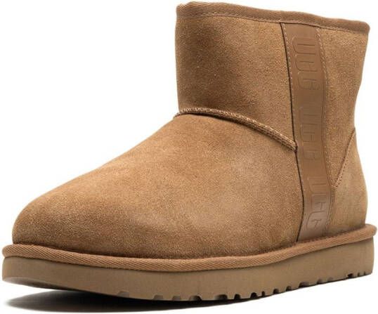 UGG Enkellaarzen met logoband Bruin