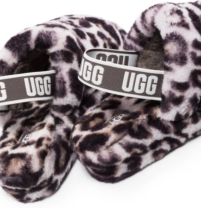 UGG Fluff Yeah slingback sandalen Paars