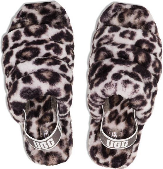 UGG Fluff Yeah slingback sandalen Paars