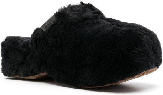 UGG Fuzz Sugar muiltjes met textuur Zwart