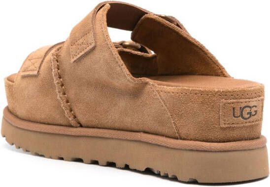 UGG Goldenstar Hi suède slippers Bruin