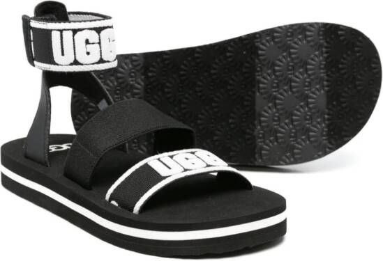 UGG Kids Allisa sandalen met logobandje Zwart