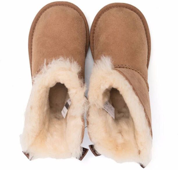 UGG Kids Bailey Bow II enkellaarzen met strik Bruin