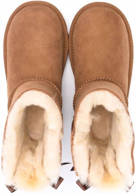 UGG Kids Bailey Bow II enkellaarzen met strik Bruin