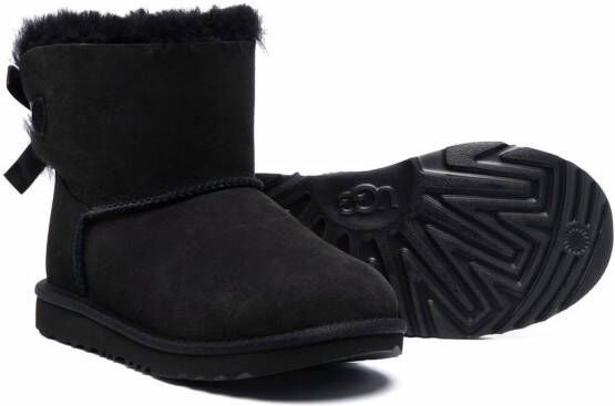 UGG Kids Bailey Bow II enkellaarzen met strik Zwart