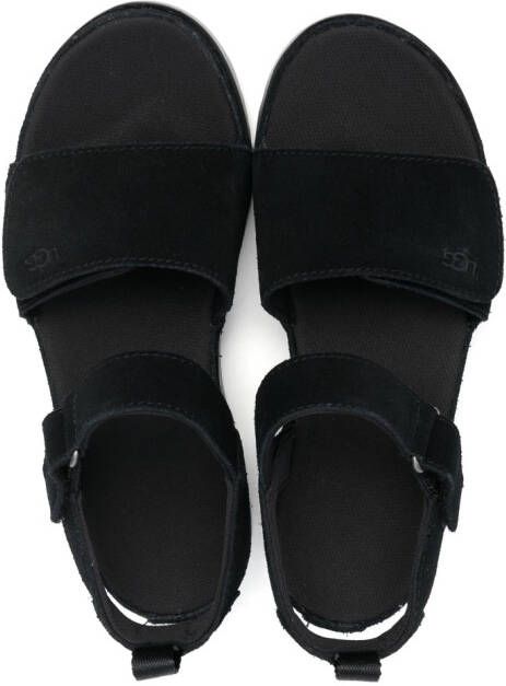 UGG Kids Suède slingback sandalen Zwart