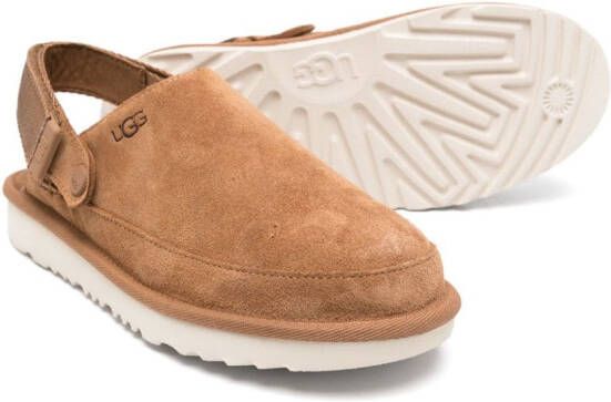 UGG Kids Goldenstar suède klompen Bruin