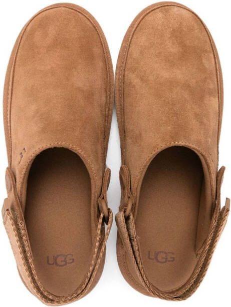 UGG Kids Goldenstar suède klompen Bruin