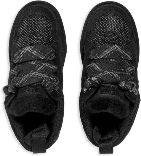 UGG Kids Lowmel suède sneakers Zwart