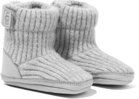 UGG Kids Skylar ribgebreide slippers Grijs