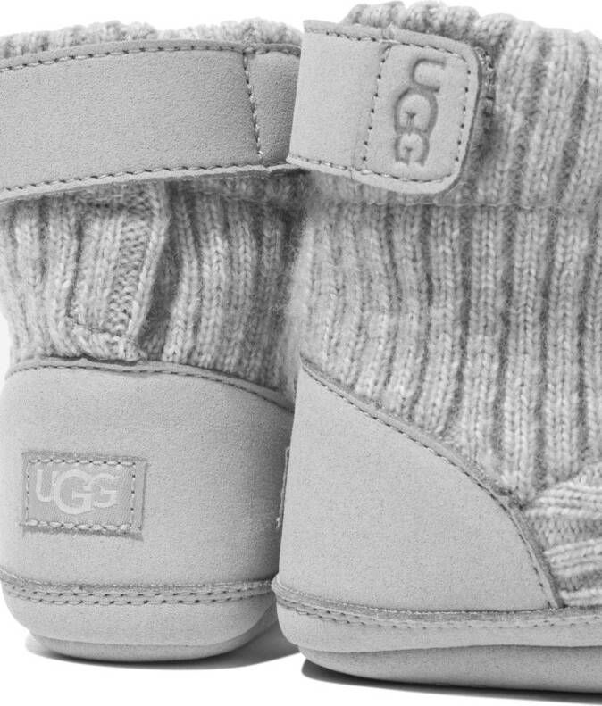 UGG Kids Skylar ribgebreide slippers Grijs