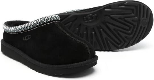 UGG Kids Tasman slippers met stikseldetail Zwart