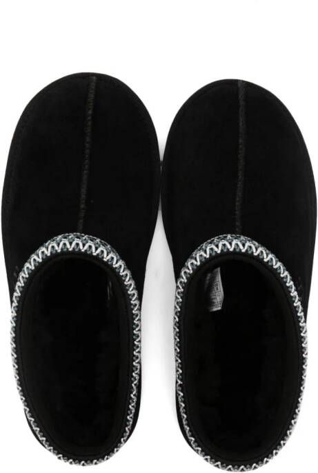 UGG Kids Tasman slippers met stikseldetail Zwart