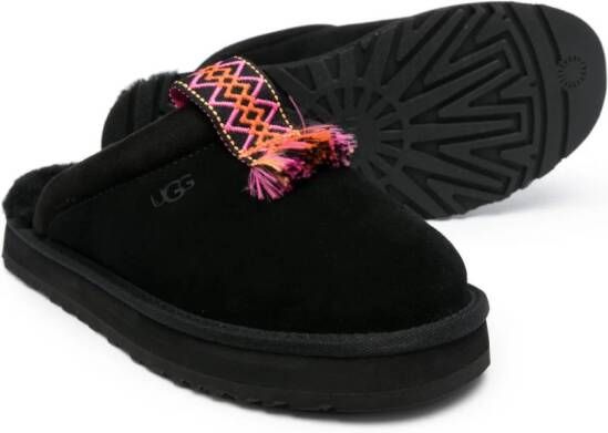 UGG Kids Tazz suède slippers Zwart