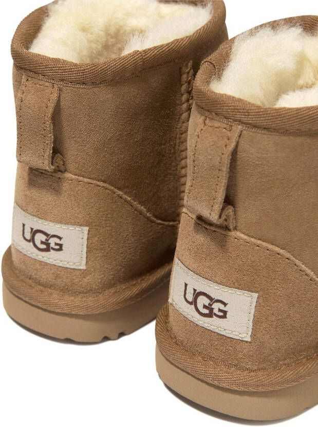 UGG Kids Ultra-Mini leren laarzen Bruin