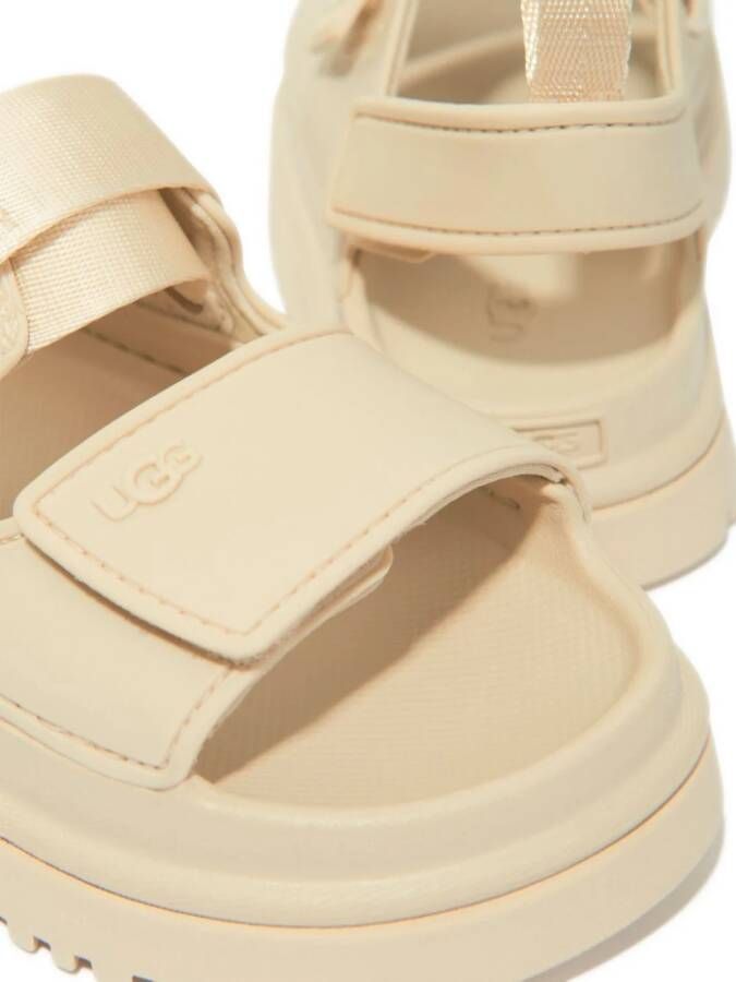 UGG Kids W Goldenglow sandalen met logo-reliëf Beige