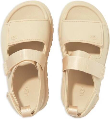 UGG Kids W Goldenglow sandalen met logo-reliëf Beige