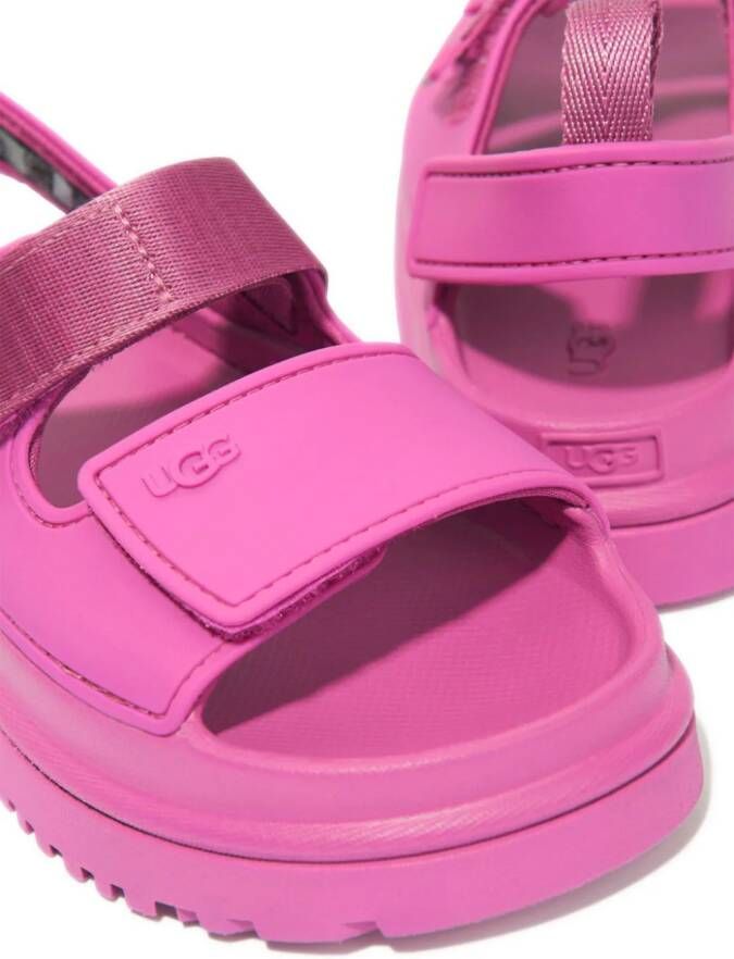 UGG Kids W Goldenglow sandalen met logo-reliëf Roze