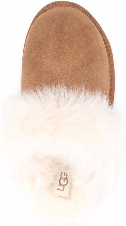 UGG Scuff Sis slippers met afwerking van bont Bruin