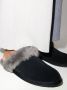 UGG Scuffette lammy slippers dames Schapenhuid Shearling suède rubber 10 Zwart - Thumbnail 5
