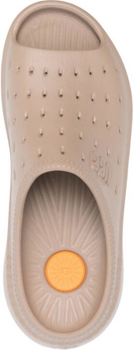 UGG Slippers met logo-reliëf Beige