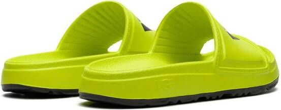 UGG "Wilcox Chopped slippers met logo" Groen