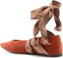 Ulla Johnson Arlo fluwelen ballerina's Bruin - Thumbnail 3