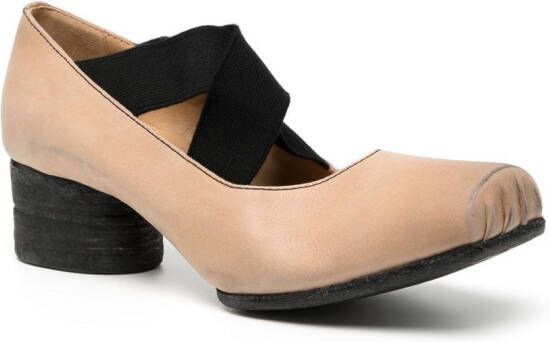 Uma Wang Ballerina pumps met vierkante neus Bruin