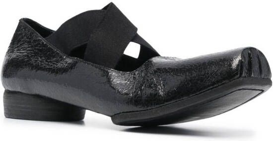 Uma Wang Ballerina's met vierkante neus Zwart
