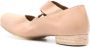 Uma Wang Leren ballerina's met vierkante neus Beige - Thumbnail 3