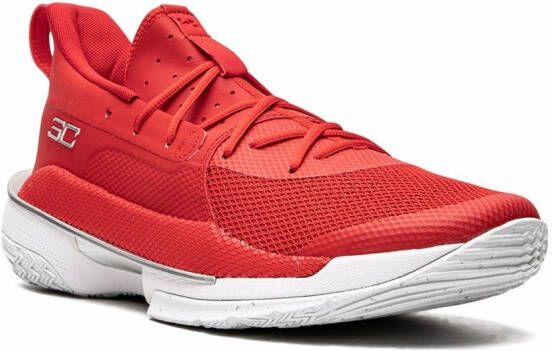 Under Armour Team Curry 7 low-top sneakers Rood