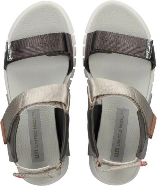 United Nude Delta Run sandalen met plateauzool Beige