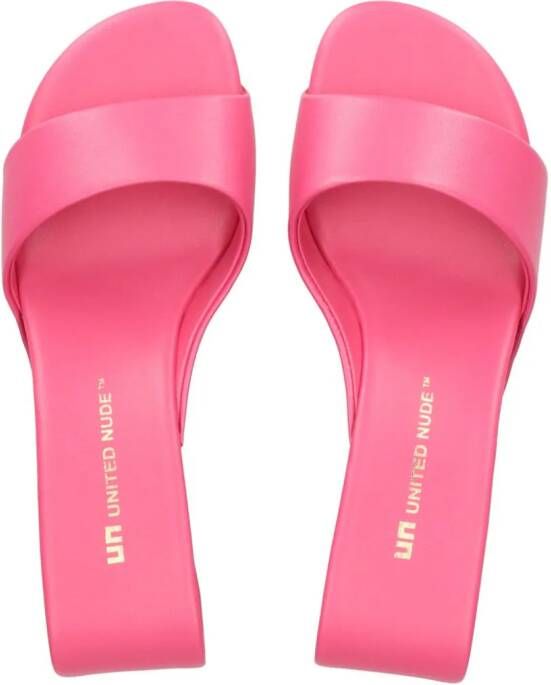 United Nude 65 mm Mobius sandalen van imitatieleer Roze