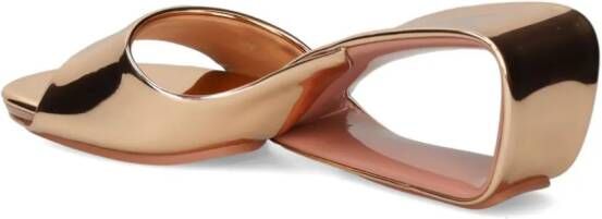 United Nude Mobius 65 metallic muiltjes Roze