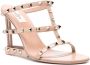 Valentino Garavani 100 mm Rockstud gekooide sandalen Beige - Thumbnail 2