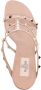 Valentino Garavani 100 mm Rockstud gekooide sandalen Beige - Thumbnail 4