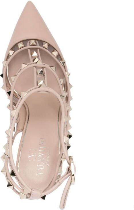 Valentino Garavani Rockstud pumps Roze