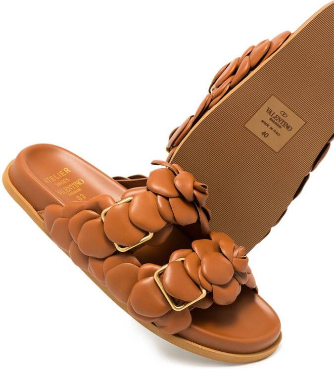 Valentino Garavani Atelier 03 Rose Edition sandalen Bruin